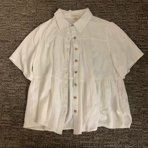 Roolee Ruffled Button Up
